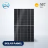 REC Alpha Pro M heterojunction solar panel with CSE Solar USA and REC logos