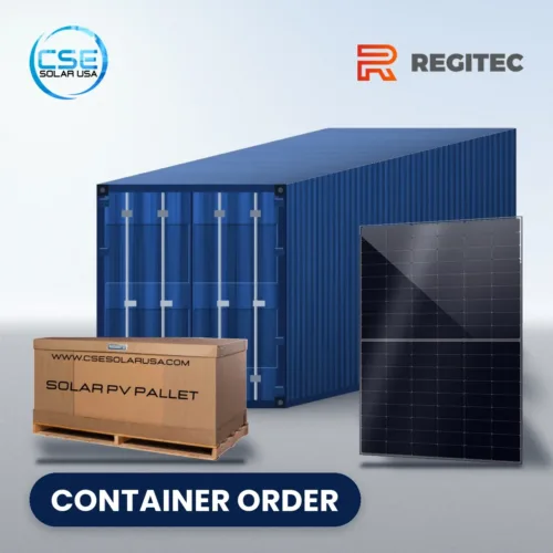 Regitec 430W TOPCon Bifacial Panel RMHT54/430AB2 | 936 panels per Container (Truckload)