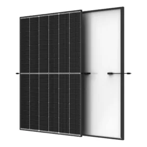 Trina Solar Vertex S+ TSM-NEG9R.28 module, front and rear (official Trina image)