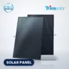 Trina Solar Vertex S+ TSM-NE09RC.05 all-black solar panel, front and back view, with CSE Solar USA and Trina Solar logos