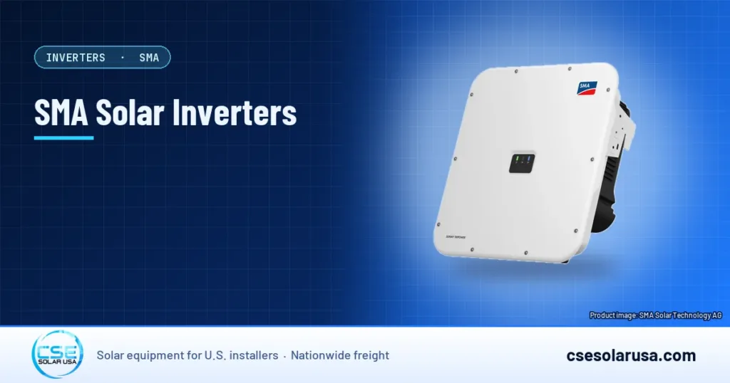 SMA Solar Inverters — CSE Solar USA blog cover, image: SMA Solar Technology AG