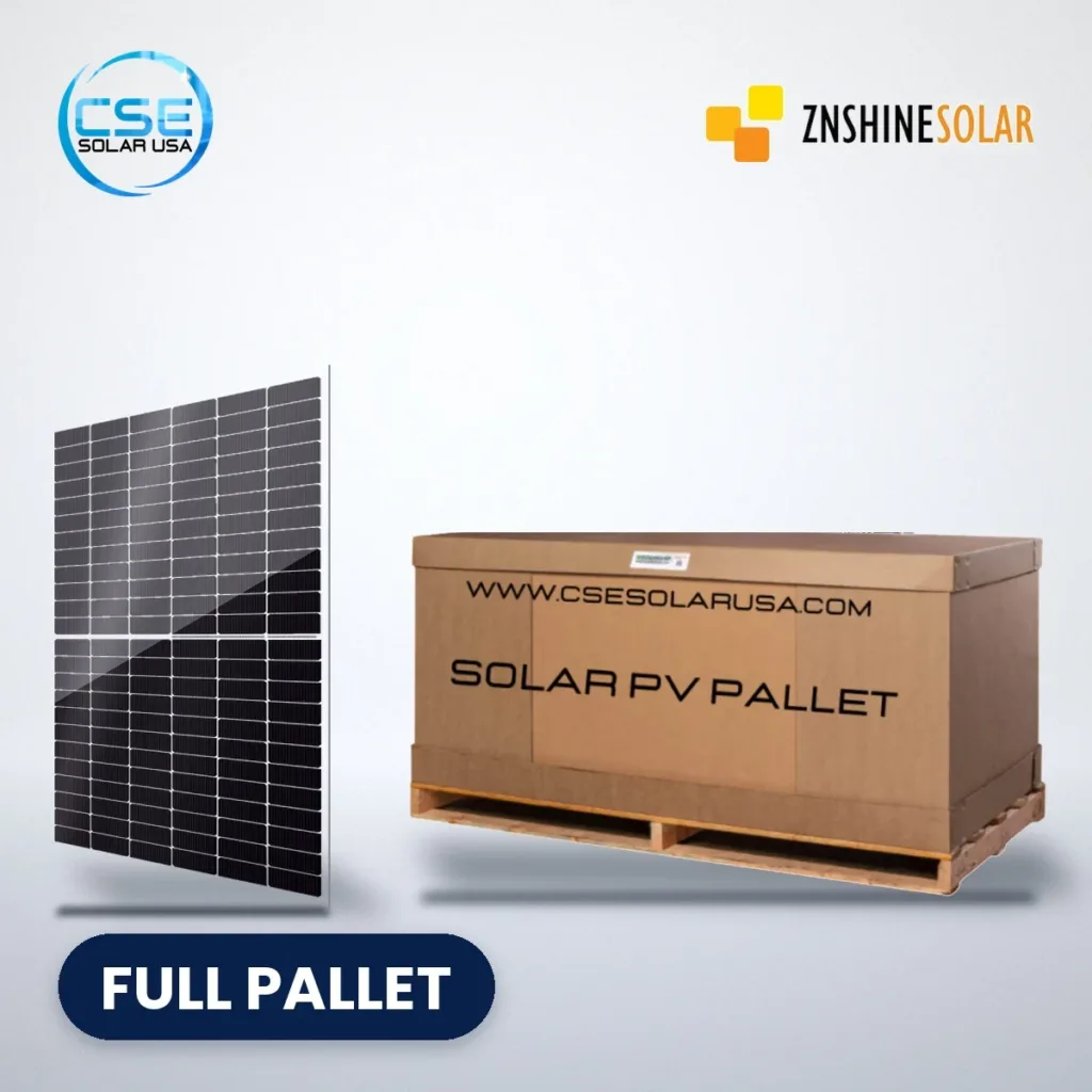 ZNShine 590W Bifacial Solar Panel - CSE Solar USA