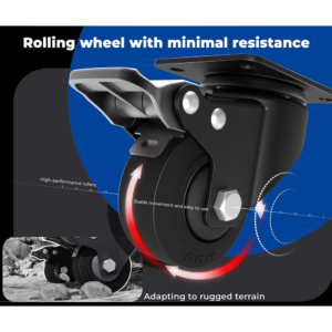 DOCAN ENERGY DO-NOON heavy-duty roller wheel for stable movement and easier battery positioning